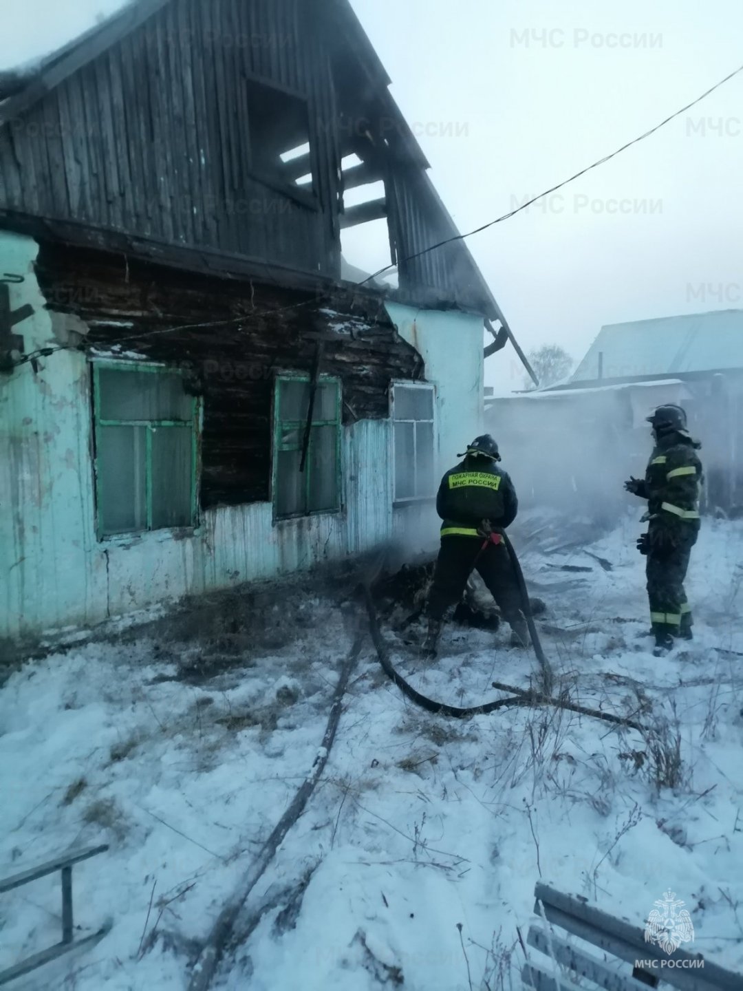 Пожар в Ольхонском районе