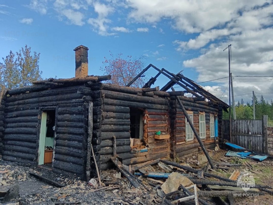 Пожар в Ольхонском районе